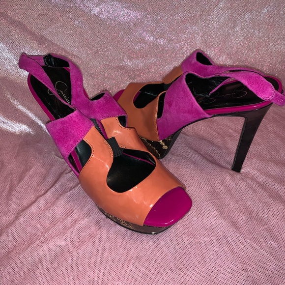 Color Block Heels - Picture 2 of 3